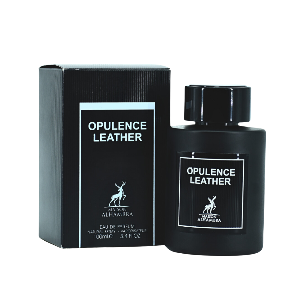 Lattafa Maison Alhambra Opulence Leather EDP 3.4 oz bottle